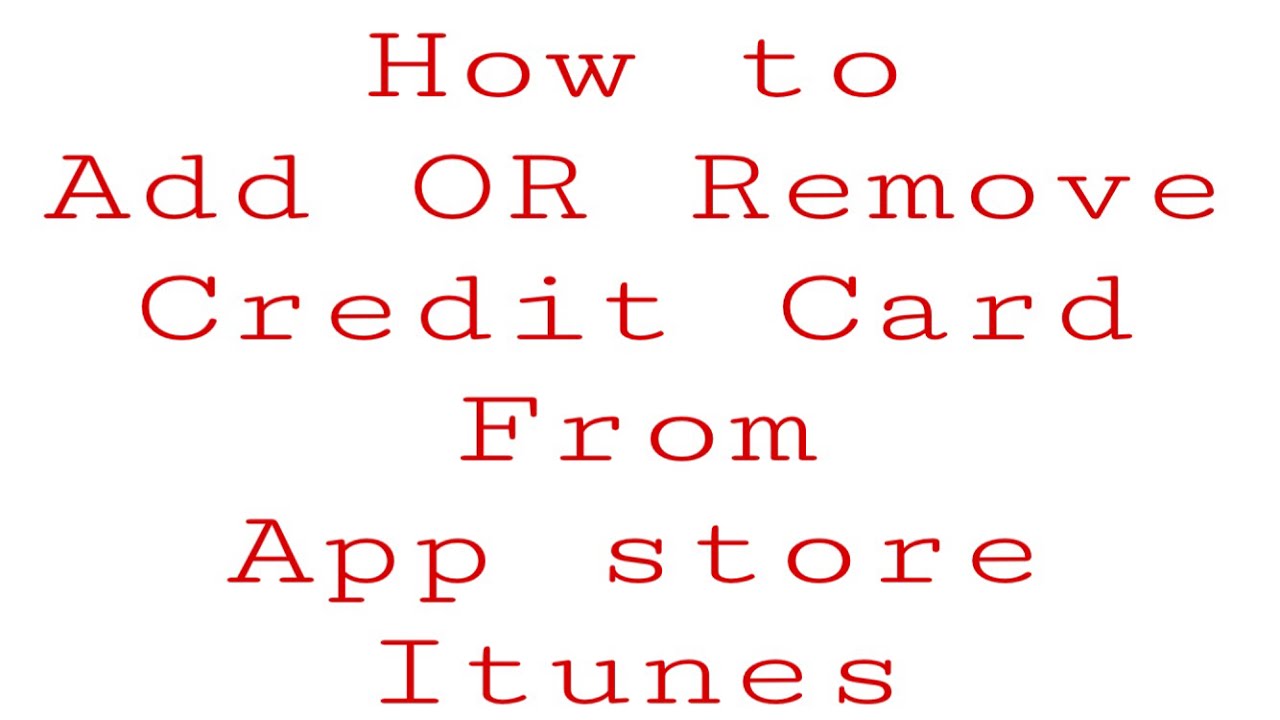 How to add or remove credit card to apple id from iphone or ipad YouTube