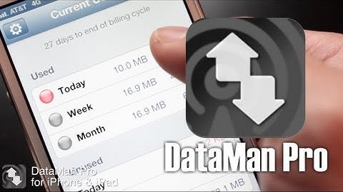 Easily Keep Track of your Data Usage with DataMan Pro for iPhone and iPad