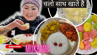 Paneer Style Egg Curry || पनीर जेसी अंडा करी || Paneer Jaise Anda Nepali Mukbang #mukbang