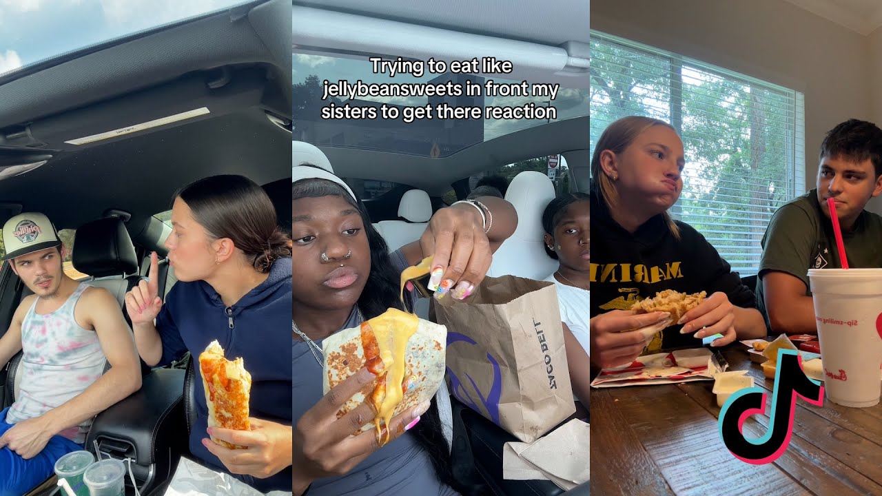 TRYING TO EAT LIKE JELLYBEANS SWEETS TIKTOK COMPILATION