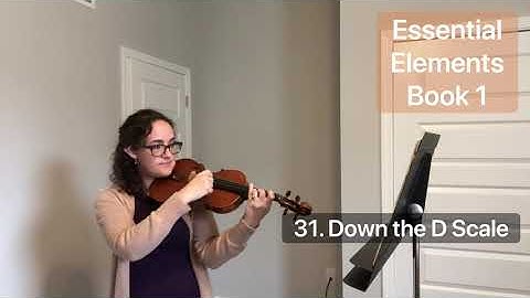 31. Down The D Scale (Essential Elements Book 1) play along