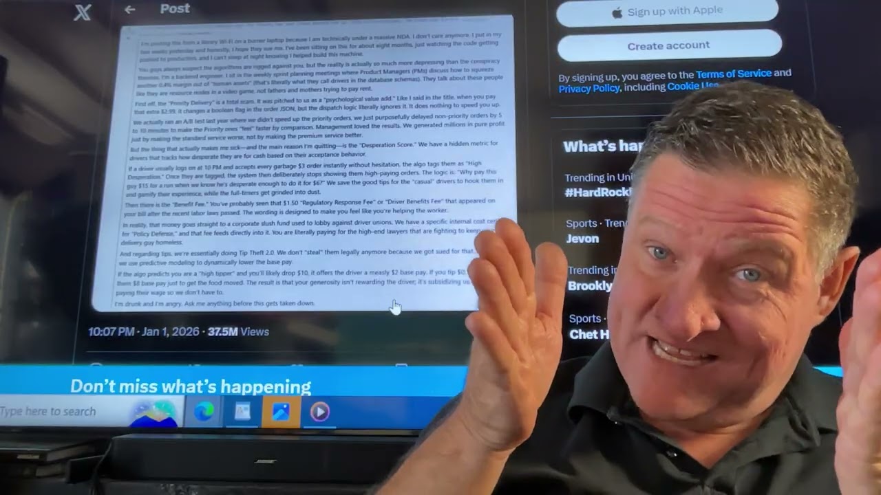 Doordash’s CEO blasts ‘appalling’ claim that a major delivery app gives drivers a DESPERATION SCORE