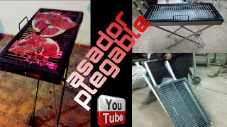 DIY Cómo hacer un pequeño asador portáti, y plegable / how to make a small portable folding grill