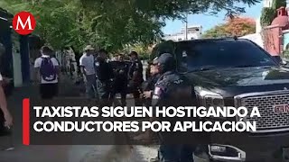 Taxistas atacan camioneta turistica en Cancun