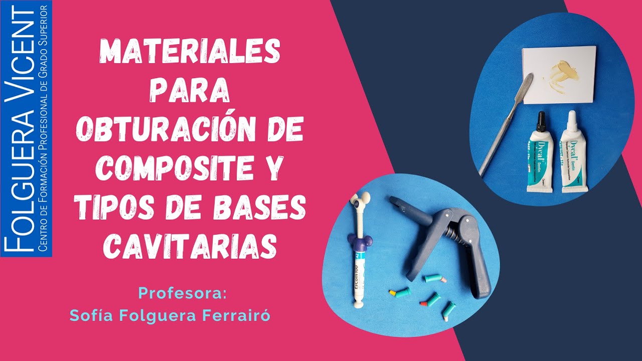 Materiales para obturación de composite y materiales de base cavitaria