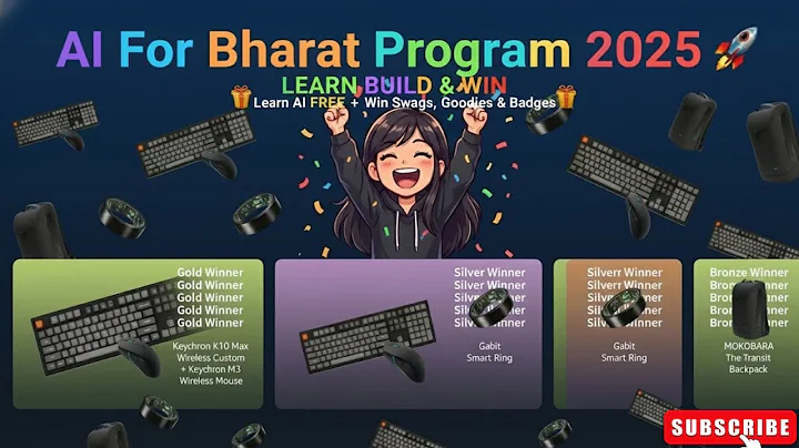 AI For Bharat Program 2025 🚀 | Learn AI FREE + Win Swags, Goodies & Badges 🎁 #viksitbharat #ai