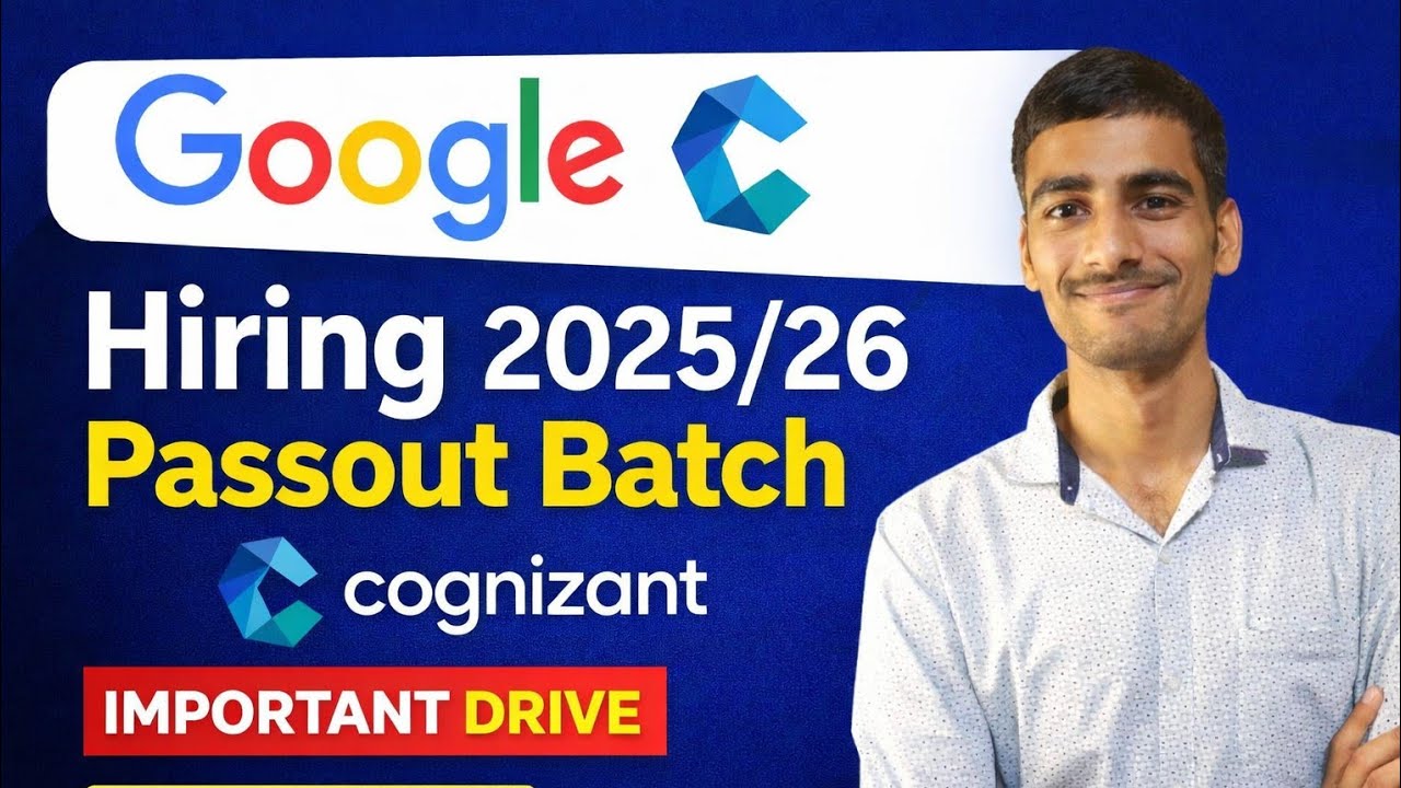 Google Hiring 2026 Passout Batch | Customer & Partner Solutions Engineer | Freshers