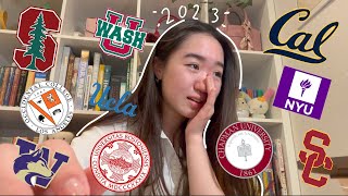 2023 COLLEGE DECISION REACTIONS || UCs, Stanford, NYU + more! || Ailey M
