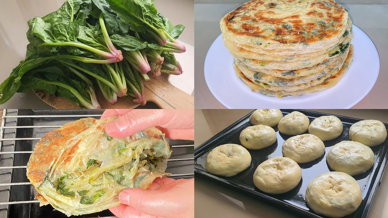 أسهل وأسرع مسمن ملوي معمر بالسبانخ والجبن كايجي مورق هشيش مقرمش ولذيذ 😋👌