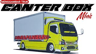 MENGGAMBAR TRUK BOX CANTER - MENGGAMBAR TRUK CANTER MENGGAMBAR TRUK BOX CANTER - MENGGAMBAR TRUK CANTER