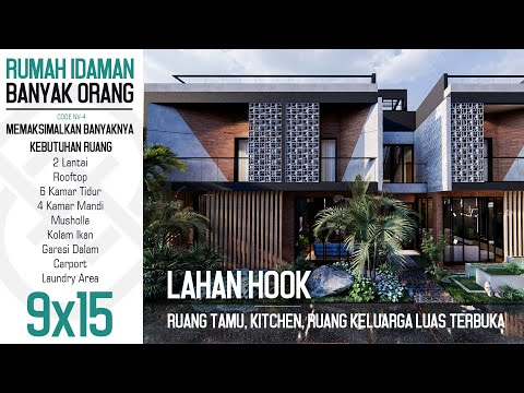  Desain  Rumah  Modern  Tropical Minimalis Kode NV C4 YouTube