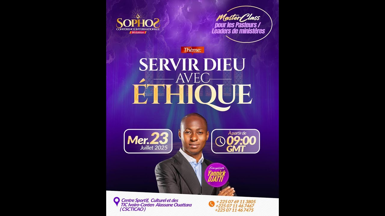 SOPHOS 2025 - Matinée Jour 3 I Pasteur YANNICK DJATTI