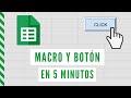 Como grabar una macro con botón en Google Hojas de cálculo (5 minutos)