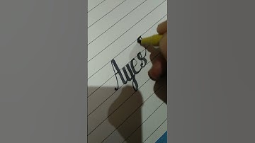How to cursive handwriting practice/stylish write with cut marker 605name