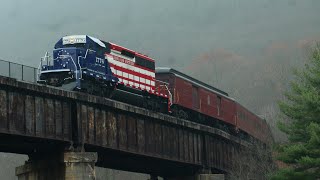 Chasing Reading Northern #1776 Lehigh Gorge Scenic Train