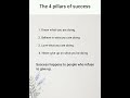 🔥 The 4 Pillars of Success | Powerful Motivation for Life 💯#MotivationShorts#YouTubeShorts
