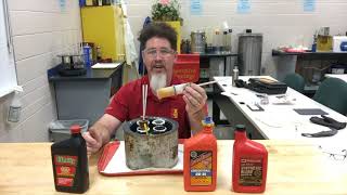 Cloud point and pour point testing of some motor oils