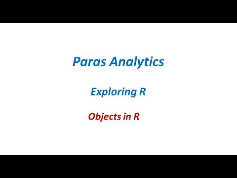 02  How to create Objects in R | Paras Analytics