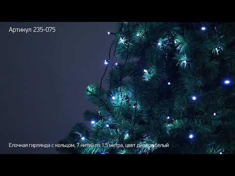 Режим работы Елочная гирлянда с кольцом, артикул 235-075 Режим работы Елочная гирлянда с кольцом, артикул 235-075
