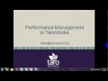 Taroworks introduction to performance management