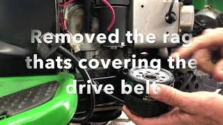 How to change the Oil on a John Deere lawn tractor LA135 LA140
