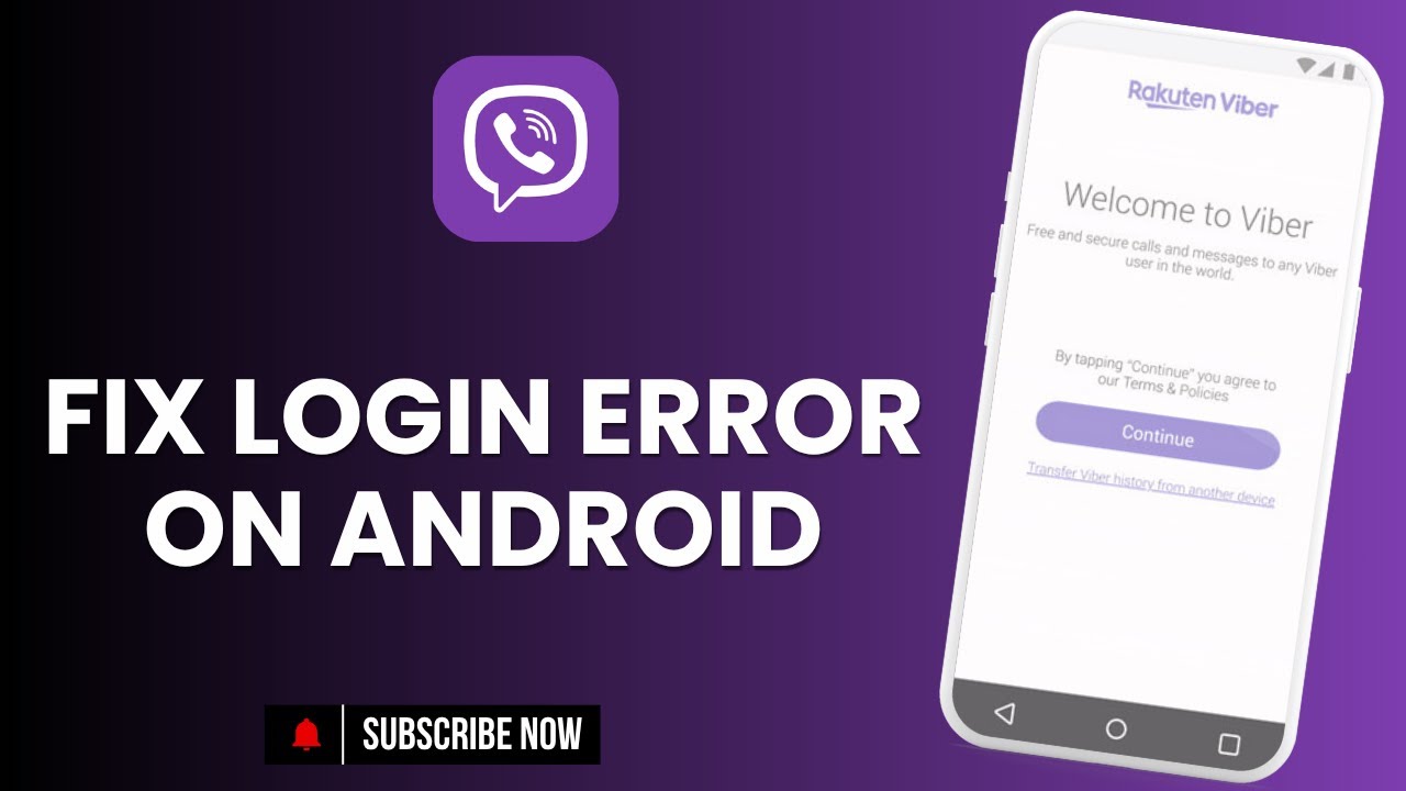 How to Fix Viber Login Error on Android - YouTube