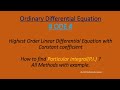 Finding Particular Integral(P.I.) |O.D.E.|  All methods with examples |