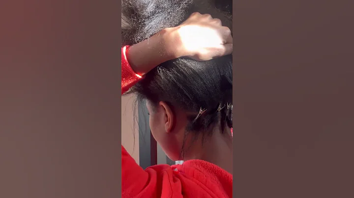 Starter locs on relaxed hair #hairtutorial #locs #starterlocs #relaxedhair