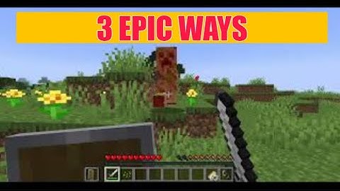3 WAYS TO KILL CREEPER WITHOUT DAMAGE | HOW TO KILL CREEPERS IN MINECRAFT? | TUTORIAL | NO DAMAGE |