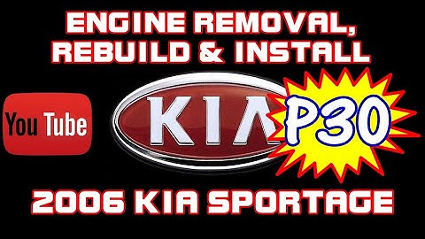 ⭐ PART 30 - 2006 Kia Sportage - 2.7 - Engine Removal - ENGINE REBUILD - Engine Installation