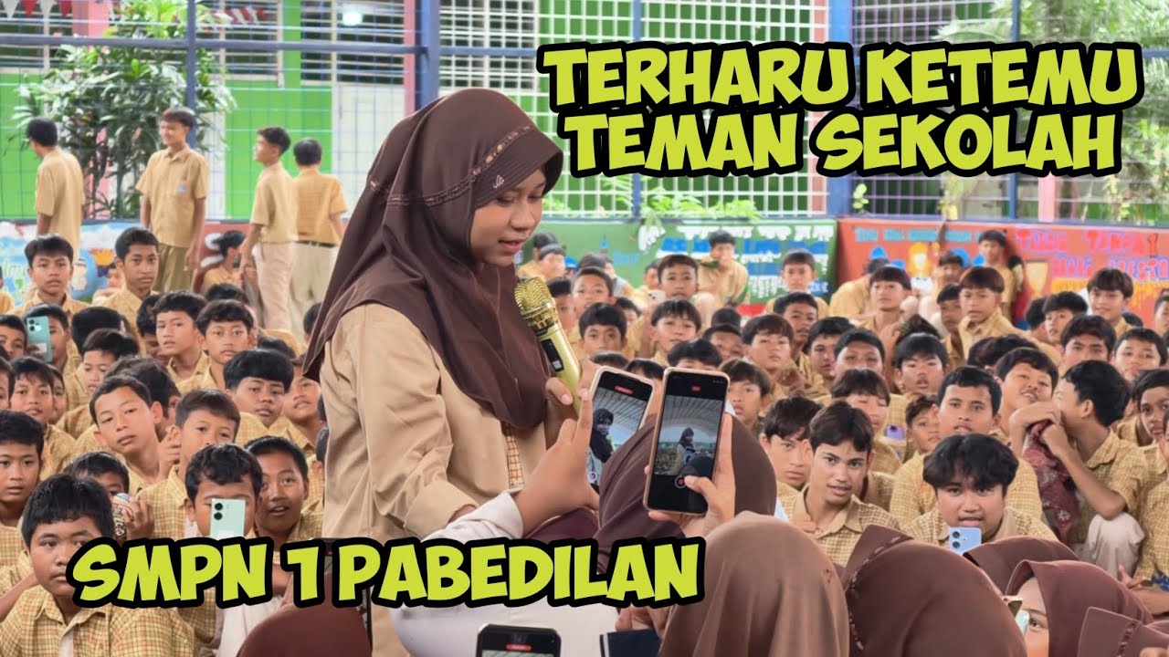 April jumpa kangen teman-teman sekolah dan guru-guru smpn 1 pabedilan