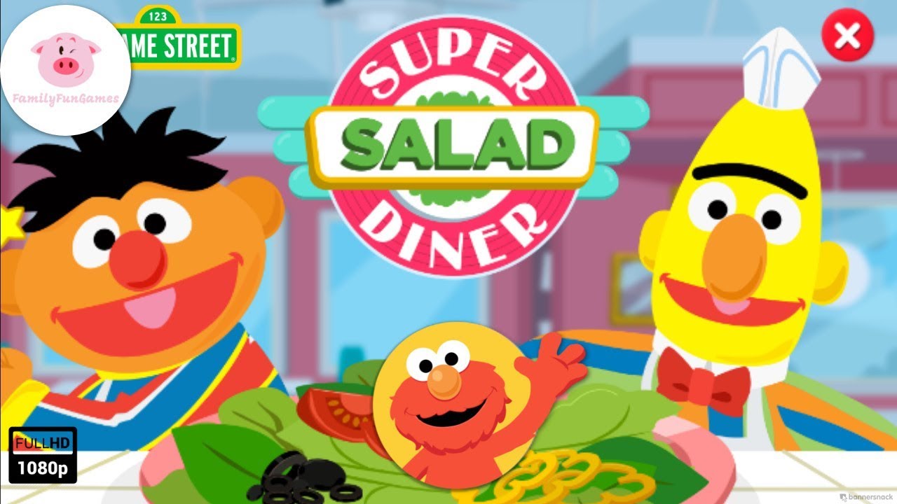 Super salad diner sesame street
