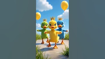 Thumbnail of "Cute Duckling Royal Parade 👑🐥🎉"a ram Sam Sam #ytshorts #vairalvideo #ducklingspro #shortvideo