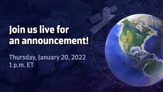 Live – Announcement About Satellite Earth Observation