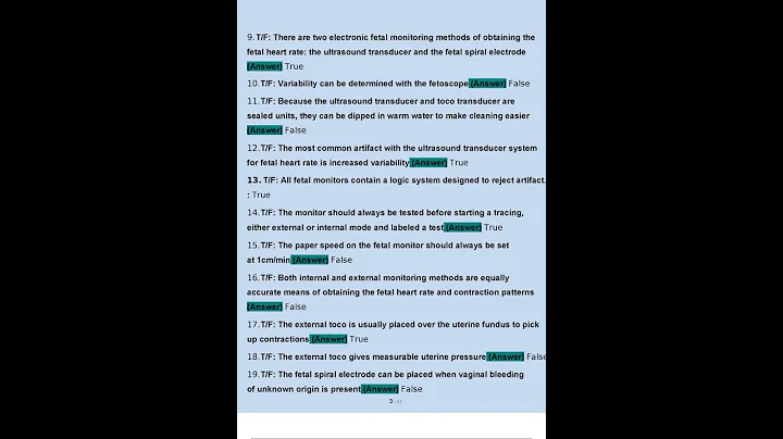NCC ELECTRONIC FETAL MONITORING CERTIFICATION EXAM QUESTIONS AND ANSWERS 2025 VERIFIED ANSWERS