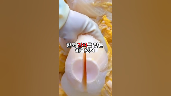 한국 김치를 맛본 외국인의 충격적 반응