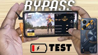 BYPASS CHARGING TEST💀 infinix GT 10 Pro🔥 BGMI/PUBG MOBILE | Bypass Charging Test 2024
