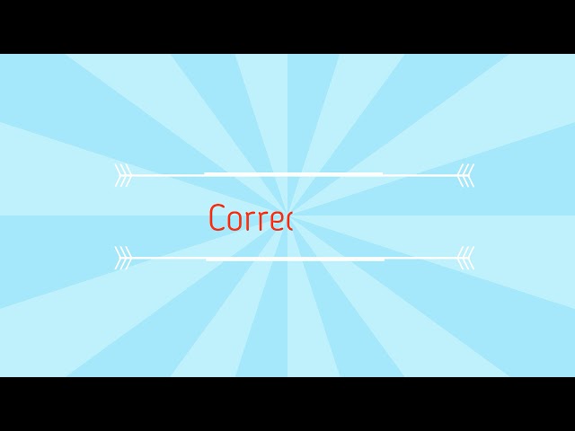 Correct Answer SOUND EFFECT