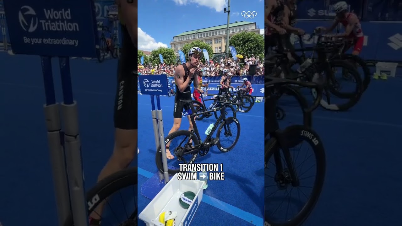 Breaking down a triathlon in 30 seconds. ⏱️