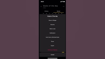 Moleskine Journey for iOs - How to check goals score and automatically move unfinished tasks