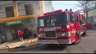 Incendio en la farmacia del barrio Cambá Cuá de Corrientes