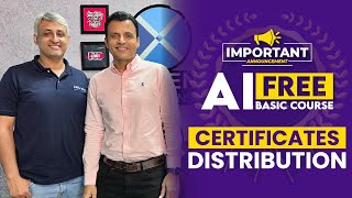 Certificates for the Students of Free AI Basic Course