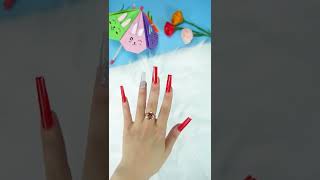 How to make nails with super beautiful plastic bottles #DIY #handmade