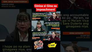 GINISA SI GINA SA IMPEACHMENT? #viralvideo COMMENT DOWN BELOW
