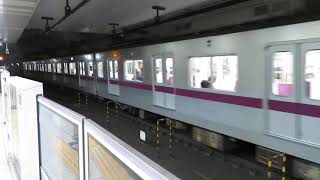 東京メトロ半蔵門線8000系急行 九段下駅到着 Tokyo Metro Hanzomon Line 8000 series EMU