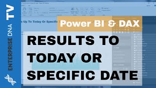 show results up to current date or a specific date in power bi