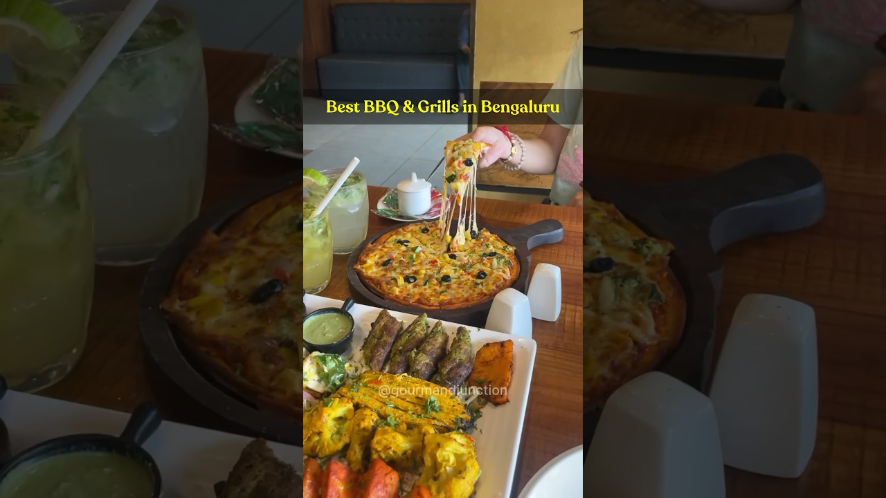 Best BBQ & Grills in Bangalore,Kebarbiq, HSR Layout, Spaghetti Arrabiatta Tandoori Veg Platter Pizza