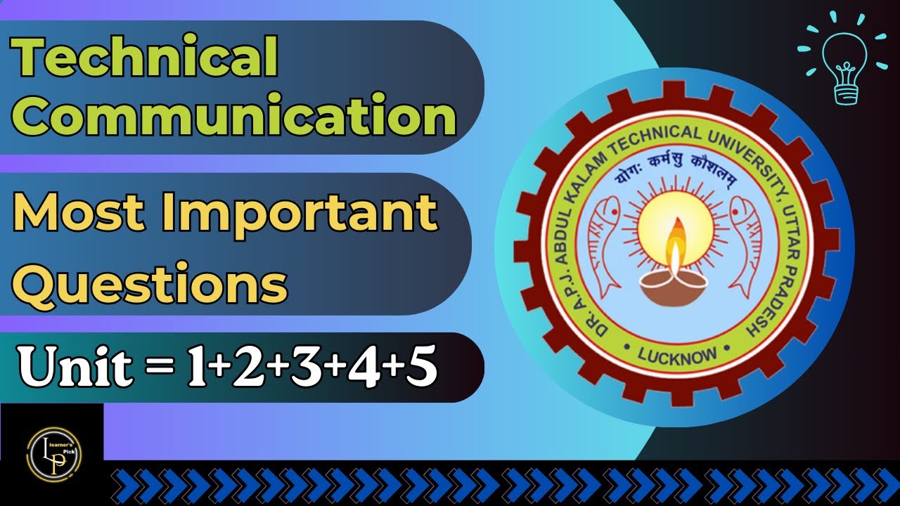 Technical Communication Most Important Topics for Btech 2nd Year Aktu ...