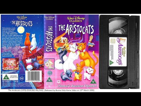 The Aristocats (1970) . 15th March 1995 - UK VHS