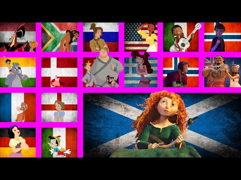 76 Disney Characters Singing in their Native Language